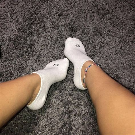 Teen girlfriend with tight pussy fucked in white ankle socks 0942. . White socks porn